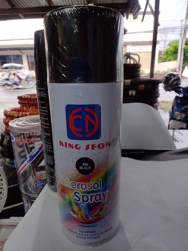 KING SFON AEROSOL SPRAY 39#BLACK 450ml