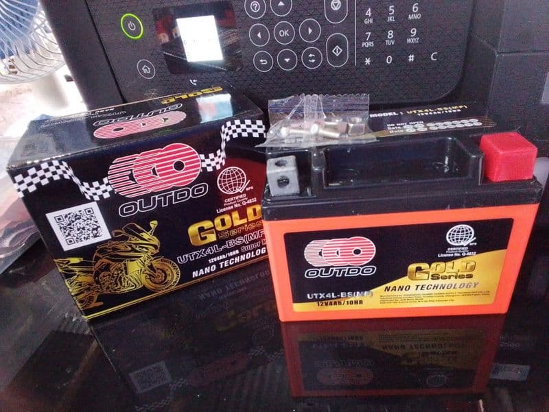 OUTDO BATTERY 4L 12V4Ah/10HR