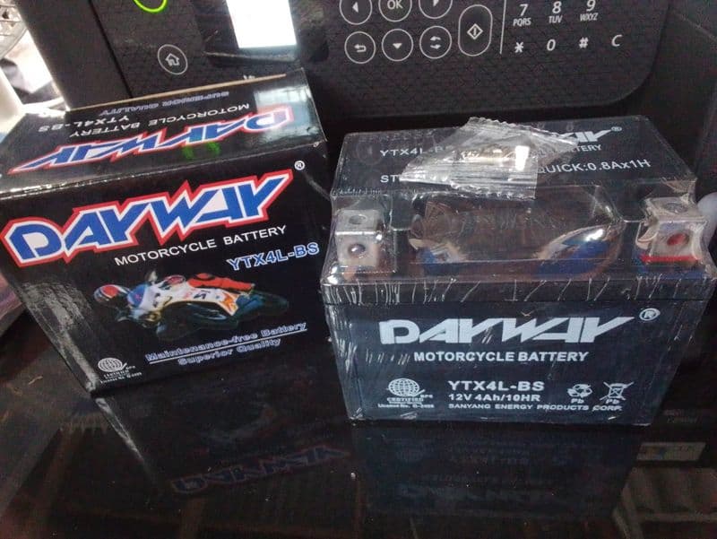 DAYWAY MOTORCYCLE BATTERY YTX4L-BS 12V 4Ah/10HR